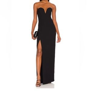 Amanda Uprichard Black Maxi Dress - Size Medium